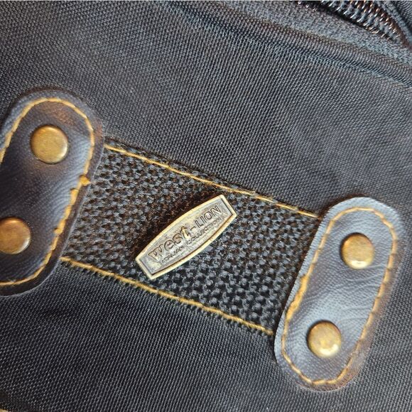 90s Beltbag Fanny Pack Nylon Pockets Buckles Fall Belt Bag Crossbody Sling - Picture 2 of 9